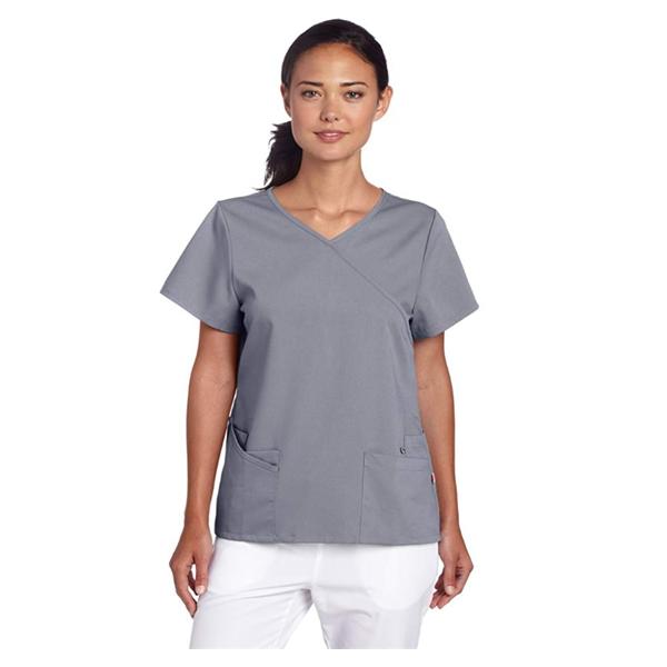 Urbane (TM) Shirt Scrub Urbane 9577 Sophie Crossover Womens 2X Large Steel Grey Ea - 9577-STAH-2X