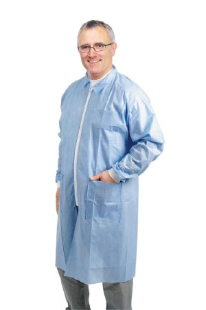 Medline - Lab Coat White Small Knee Length Disposable - NONSW500S