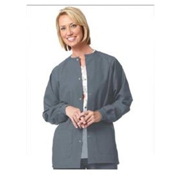 Fashion Seal Jacket Warm-Up 65% Polyester / 35% Cotton Unisex Pewter Medium 2 Pockets Ea - 7607-M