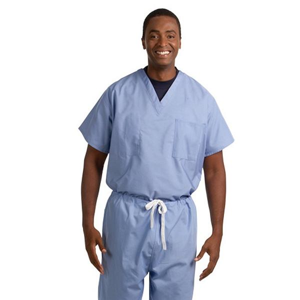 Fashion Seal Shirt Scrub Fashion Poplin Unisex X-Small Ceil Blue Ea - 6691-XS