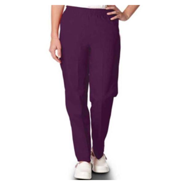 Fashion Seal Scrub Pant Fashion Poplin Womens X-Small Petite Eggplant Ea - 7069-XS