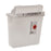 SharpStar In-Room - Sharps Container 12-1/2 H X 10-3/4 W X 5-1/2 D Inch 1.25 Gallon Translucent Base / Translucent Lid Horizontal Entry Counter Balanced Door Lid - 8506SA