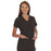 White Swan Uniform. Shirt Scrub Jockey Womens 2X Small Black Ea - 2206-015-XXS