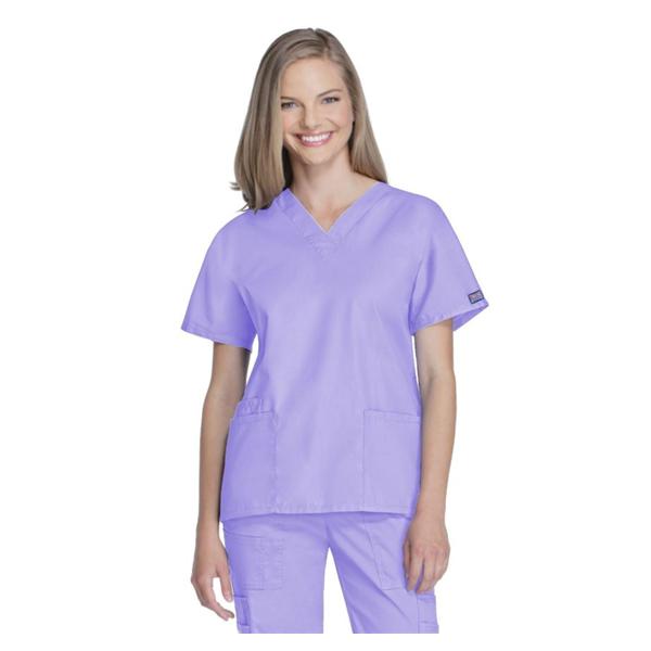 Cherokee Workwear Shirt Scrub Cherokee Womens Small Orchid Ea - 4700-ORCW-S