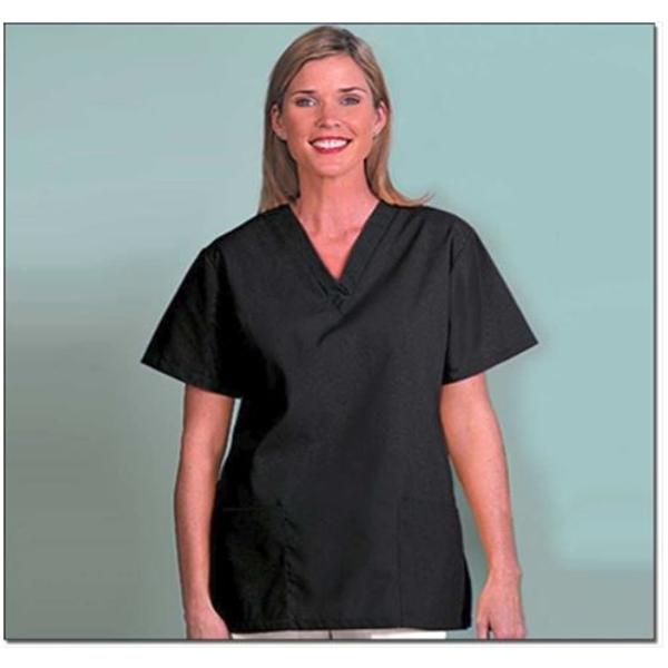 Fashion Seal Shirt Scrub Womens 3X Large Black Ea - 7012-3XL