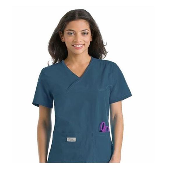 Urbane (TM) Shirt Scrub Urbane Crossover Womens Medium Steel Grey Ea - 9534-STP-MED
