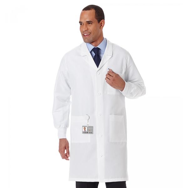 White Swan Uniform. Lab Coat Fl Lngth Poly/Crbn Metaguard Unsx Wht 3Xl Ea - 11653-011-3XL