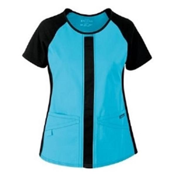 Strategic Partners Shirt Scrub Cherokee Womens 2X Large Turquoise Ea - 2805-TRQB-2XL