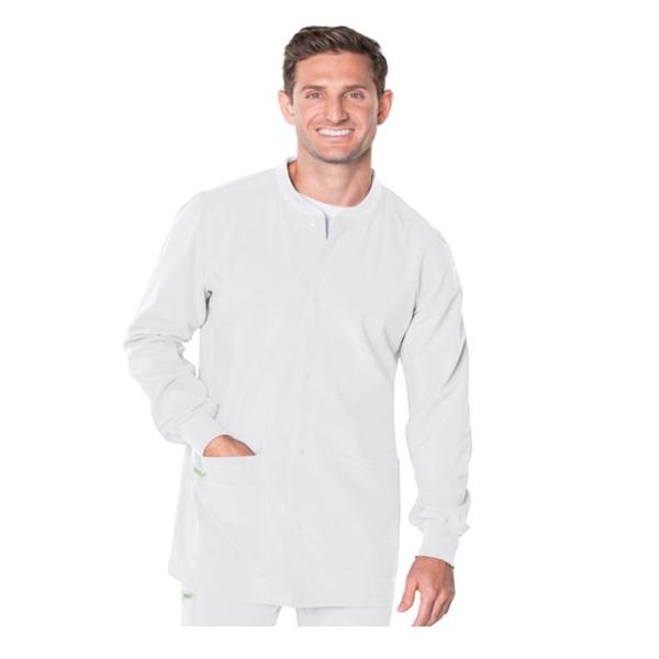 Landau Uniforms Jacket Warm-Up 65% Polyester / 35% Cotton Mens White 2X Large 5 Pockets Ea - 7551-WWVC-2X