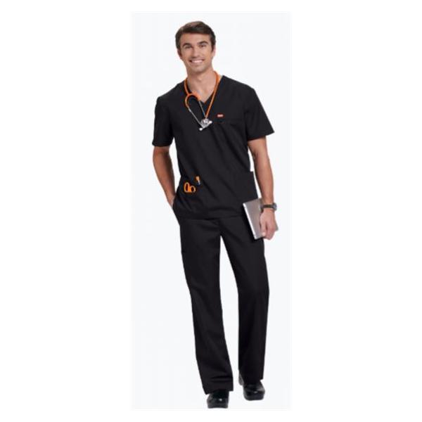 Orange Standard Shirt Scrub Orange Standard G3107 Balboa Unisex X-Small Black Ea - G3107-02-XXS
