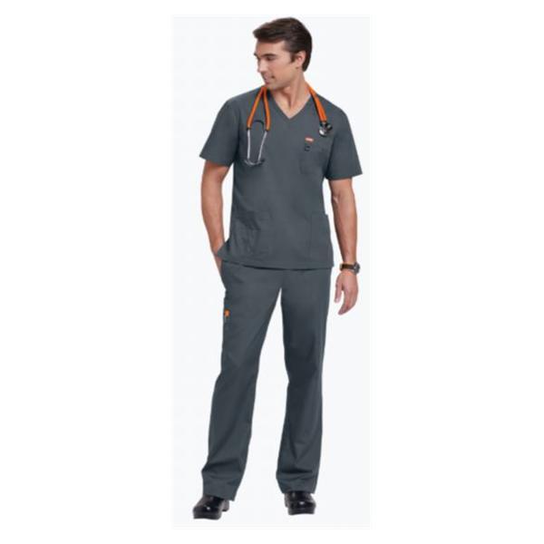 Orange Standard Shirt Scrub Orange Standard G3107 Balboa Unisex 2X Large Charcoal Ea - G3107-77-2XL