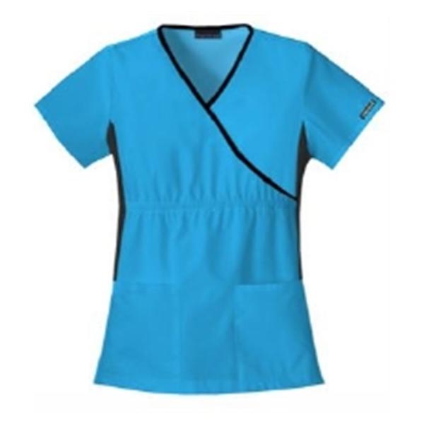 Strategic Partners Shirt Scrub Cherokee Flexibles Womens X-Large Turquoise Ea - 2500-TRQB-XL