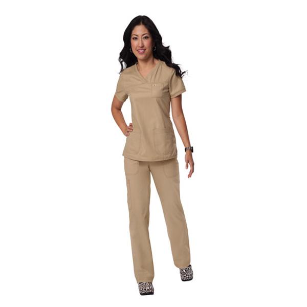 Koi by Kathy Peterson Shirt Scrub 247 Nicole Womens X-Small Camel Ea - 247-07-XS