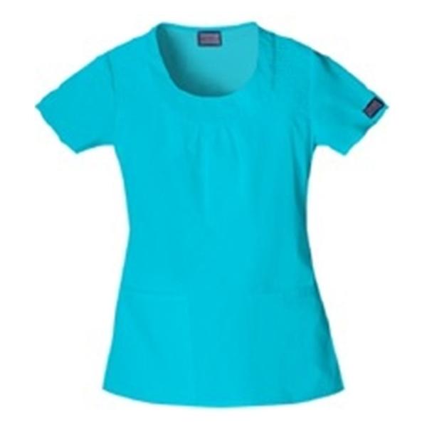 Cherokee Workwear Shirt Scrub Cherokee Womens 2X Large Turquoise Ea - 4761-TRQW-2XL