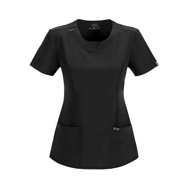 Cherokee Workwear Shirt Scrub Cherokee Womens Small Black Ea - 2624A-BAPS-S