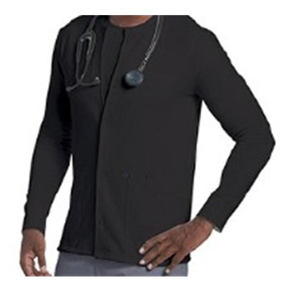Landau Uniforms Jacket Warm-Up Cotton / Polyester / Fleece Unisex Navy 3X Large 2 Pockets Ea - 3504-NAVY-3XL
