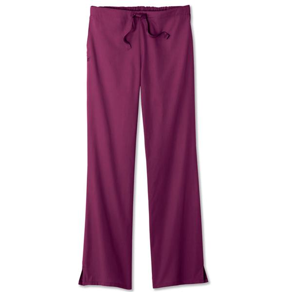White Swan Uniform. Pant Scrub Fundamentals Womens X-Small Petite Wine Ea - 14712-038XSP