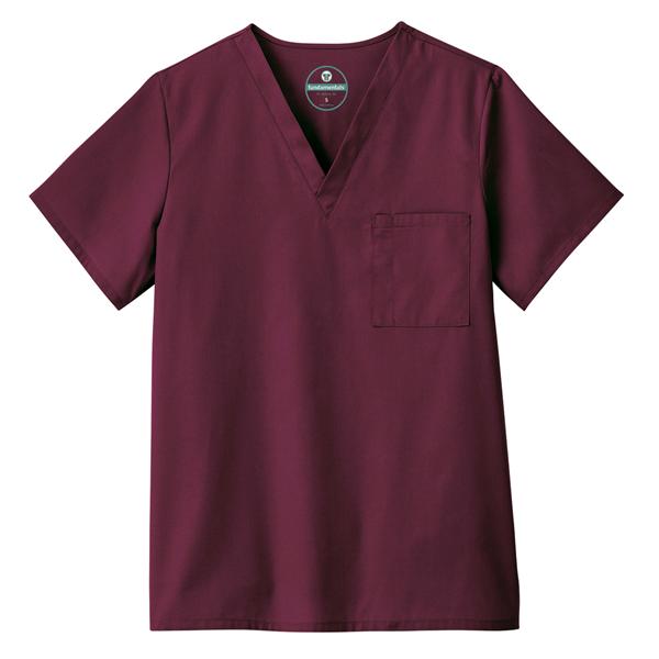 White Swan Uniform. Shirt Scrub Unisex Medium Wine Ea - 14900-038-M