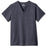 White Swan Uniform. Shirt Scrub Unisex Medium Charcoal Ea - 14900-1004M