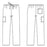 White Swan Uniform. Scrub Pant 14920 Unisex Small Wine Ea - 14920-038-S