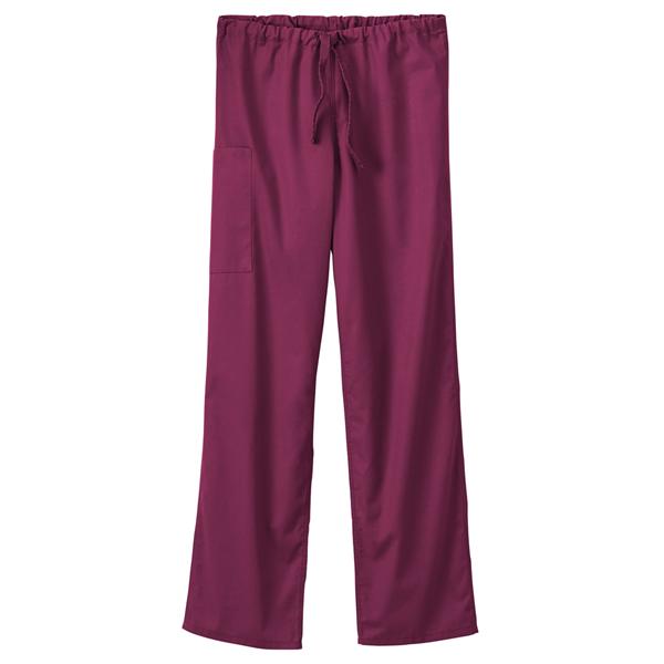 White Swan Uniform. Scrub Pant 14920 Unisex 3X Large Wine Ea - 14920-0383XL