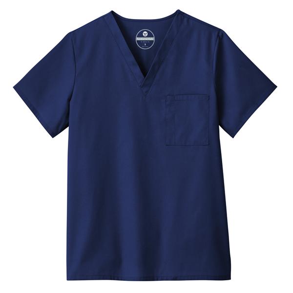 White Swan Uniform. Shirt Scrub Unisex Small Navy Ea - 14900-054-S