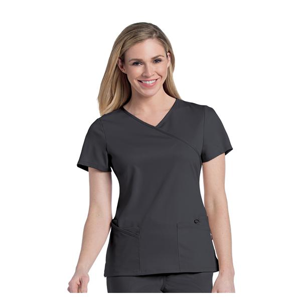 Landau Uniforms Shirt Scrub 9577 X-Small Graphite Ea - 9577-GRAH-XS