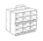 J & J Healthcare Systems Portable Suture Storage Rack 15-3/8 X 12-1/4 X 16-3/4 Inch, 2 - Sided - PCR2