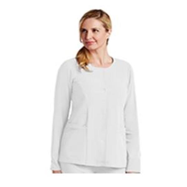 Grey's Anatomy (TM) Jacket Warm-Up Womens White Small 2 Pockets Ea - 2407-10-S