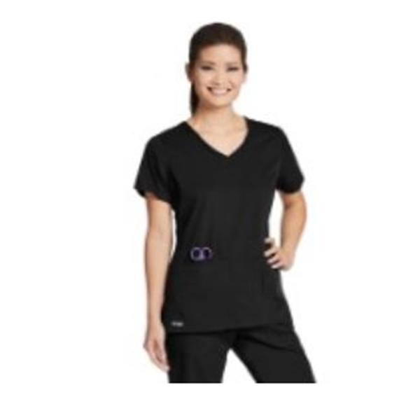 Grey's Anatomy (TM) Scrub Top Large Black Ea - 41423-01-L