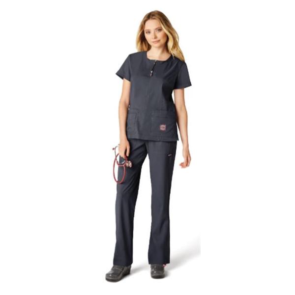 koi Design Scrub Top Koi Lite Serenity Small Charcoal Ea - 317-077-S