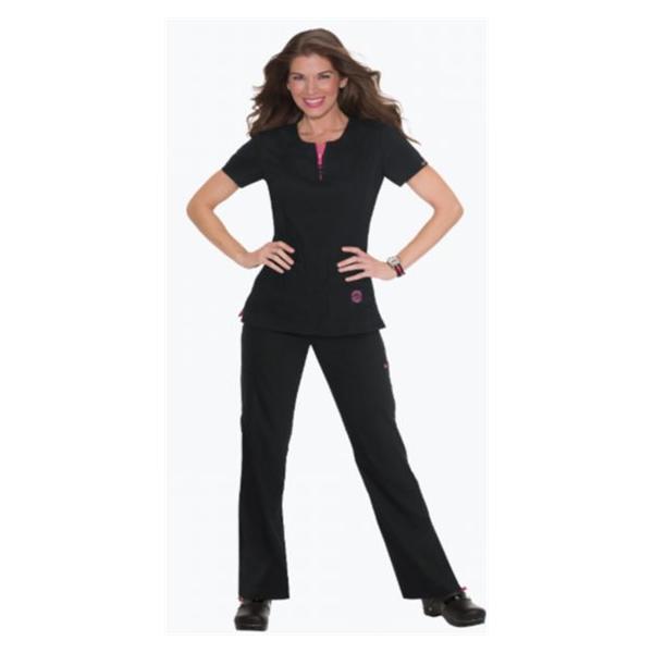 koi Design Scrub Top Koi Lite Serenity Large Black Ea - 317-002-L