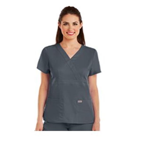 Grey's Anatomy (TM) Scrub Top Greys Anatomy Womens X-Small Granite Each - 4153-910-XS