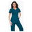 koi Design Scrub Top Justine Womens Small Caribbean Blue Ea - 175-038-S
