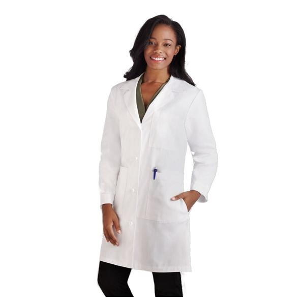 META By White Swan Lab Coat 100% Cotton Twill Womens White Size Ea - 763-011-4