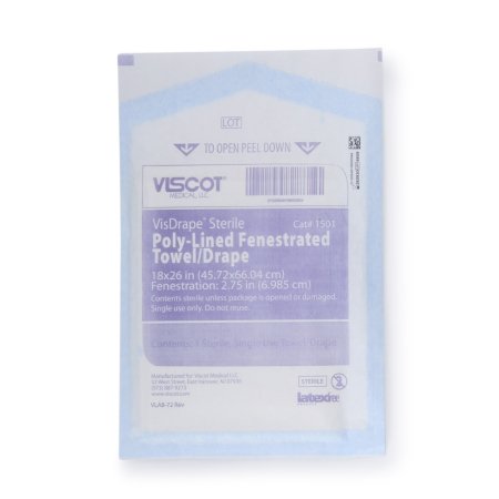 Viscot Industries - Surgical Drape Minor Procedure Drape 18 W X 26 L Inch Sterile - 1501