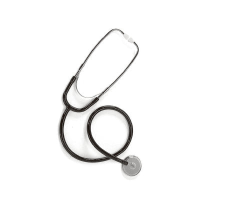 Welch Allyn - Bowles Stethoscope Black 1-Tube 22 Inch Tube Single Head Chestpiece - ARDEN-S1BK