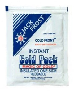 Cardinal Health Insulated - Instant Cold Pack General Purpose Medium 6 X 6-1/2 Inch Plastic / Ammonium Nitrate / Water Disposable - 20204