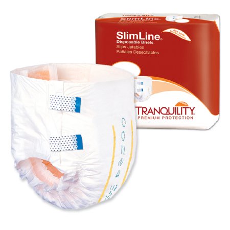 Principle Business Enterprises Tranquility Slimline Adult Incontinent Brief Tab Closure X-Large Disposable Heavy Absorbency - 2134