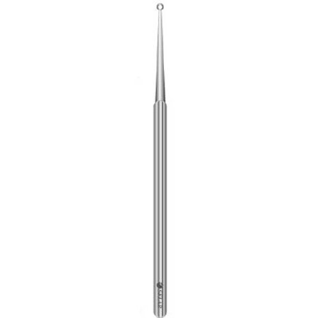Sklar - Ear Curette 5-3/4 Inch Length Solid Round Handle Small Tip Straight Round Ring Tip - 96-1021