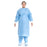 O&M Halyard - Protective Procedure Gown Large Blue NonSterile Not Rated Disposable - 69025