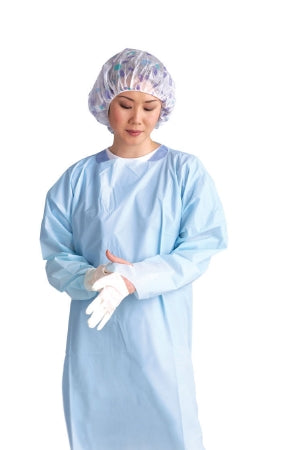 Thumbs Up - Protective Procedure Gown Regular / Large Blue NonSterile Not Rated Disposable - Medline - NONTH100B