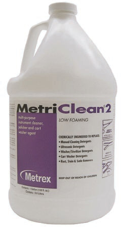 Metrex Research MetriClean 2 Instrument Detergent Liquid Concentrate 1 gal. Jug Unscented - 2264779
