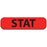 Precision Dynamics MedVision Pre-Printed Label Advisory Label STAT Fluorescent Red 3/8 X 1-7/16 Inch - V02FR0968