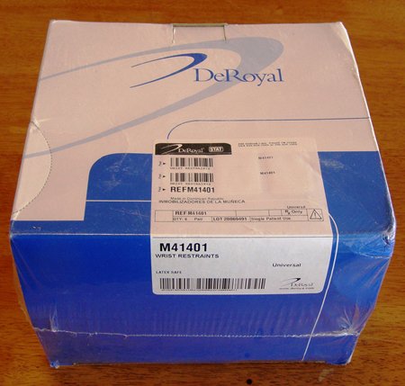DeRoyal - Wrist Restraint One Size Fits Most D-Ring Strap 2-Strap - M41401