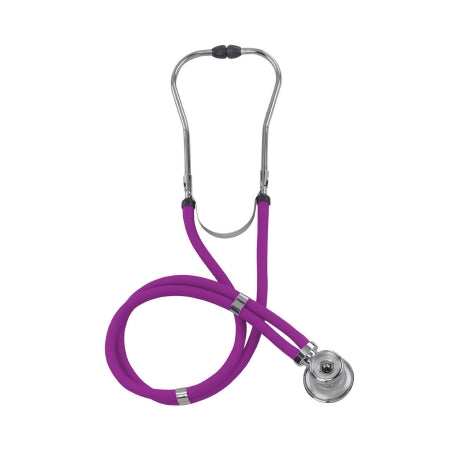 Mabis Legacy - Sprague Stethoscope Purple 2-Tube 22 Inch Tube Double-Sided Chestpiece - 10-414-200