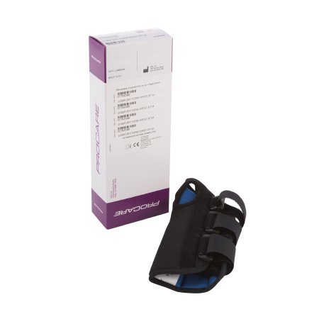 ProCare ComfortFORM - Wrist Brace Aluminum / Foam / Spandex / Plastic Right Hand Black Medium - 79-87285