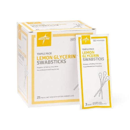 Medline - Oral Swabstick Rayon Tip Lemon Glycerin - MDS090600