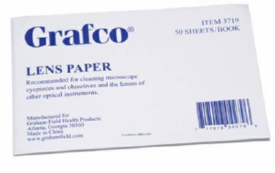 Graham-Field - Lens Paper Paper, 4 X 6 Inch Optical Instrument Lens - 3719