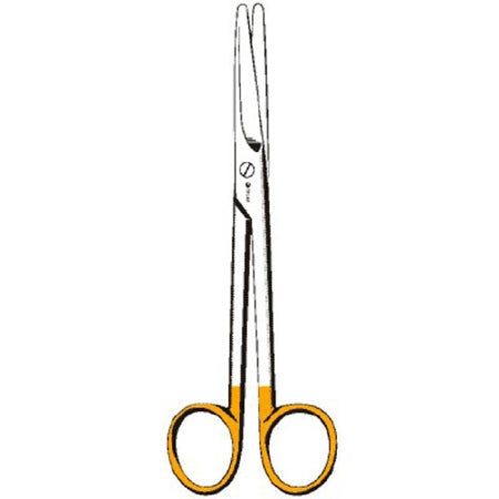 Sklar Edge - Dissecting Scissors Mayo 6-3/4 Inch Length OR Grade Stainless Steel / Tungsten Carbide NonSterile Finger Ring Handle Blunt Tip / Blunt Tip - 16-1510